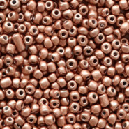 Seed beads 11/0 (2mm) Red brown metallic
